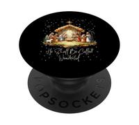 Best Ever Christmas Cool Jesus Nativity Scene Christian PopSockets PopGrip Adhésif