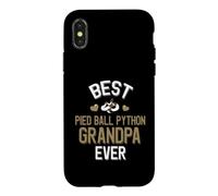 Best Foot Ball Python Grandpa Ever Piebald Snake Lover Coque pour iPhone X/XS