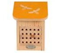 Esschert Design Maison à abeilles en bois Best For Birds Pochoir jaune G