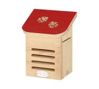 Abri à coccinelles rouge bois fsc