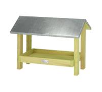 Best for Birds Mangeoire de Sol en pin avec Toit en Zinc