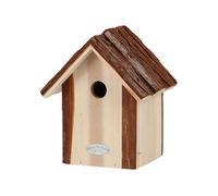 Best For Birds - Nichoir pour oiseaux avec toît en écorce Mésange bleue