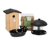 Set abri mangeoire et graines oiseaux Pour oiseaux du jardin