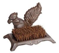 Essuie-bottes GENERIQUE Best For Boots - Brosse nettoyage chaussure en fonte et fibre de coco Ecureuil