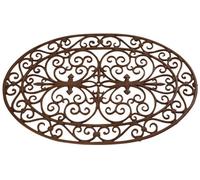 Gratte-pieds paillasson grille en fonte Ovale