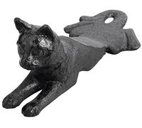 Esschert Design Cale de porte pour chat LH130 noir 6,9 x 16,8 x 7,9 cm