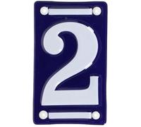 Best For Boots Numéro de Maison en Fer émaillé Chiffre 2