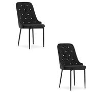 Best For Home 2 chaises noires