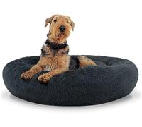 Best For Home Lit en peluche L 80 cm - Gris foncé