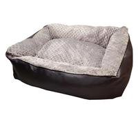 Best For Home Lit orthopédique en mousse viscoélastique L avec coussin amovible et housse amovible