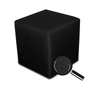 Best For Home Noir Cube Pouf | Coussin de Sol 40x40x40 | Pouf Confortable pour Salon | Repose-Pieds pour Canapé et Lit | Pouf Tabouret de Style Ottoman | Repose-Pieds Cube Doux