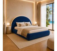 Best For Home POSO 005 Lit à sommier tapissier 140 x 200 cm avec matelas Bonell taille complète sans surmatelas