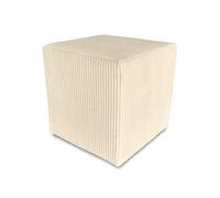 Best For Home | Pouf Cube en Velours Nébuleuse Lunaire 40x40x40 cm | Repose-Pieds Élégant et Confortable | Ottoman Contemporain pour Salon | Chambre ou Couloir | Assise Rembourrée Douce et Chic