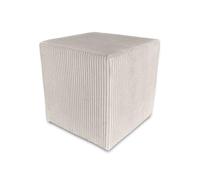 Best For Home | Pouf Cube en Velours Tempête À la Poussière 40x40x40 cm | Repose-Pieds Élégant et Confortable | Ottoman Contemporain pour Salon | Chambre ou Couloir | Assise Rembourrée Douce et Chic