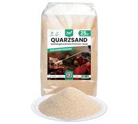 Best For Home Quartz Sable pour Sableuse 25kg | Sable de Sablage Fin (0,8-1,2) | Agent de Sablage Réutilisable pour Pistolet | Abrasif ou Granulés Pour Bois, Métal, Air Comprimé, Graffitis et Grès