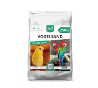 Best For Home Sable d'oiseaux 25 kg | Sable de Quartz pour Cage à Oiseaux 0,1 à 0,4 mm | Sable de Cage pour Perroquet, Perruche, canari et Autres Oiseaux | Substrat idéal pour Cages et volières