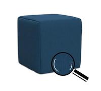 Best For Home Turquoise Cube Pouf | Coussin de Sol 40x40x40 | Pouf Confortable pour Salon | Repose-Pieds pour Canapé et Lit | Pouf Tabouret de Style Ottoman | Repose-Pieds Cube Doux