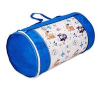 Best For Kids Matelas bébé 70x140 | Matelas lit Parapluie Pliable avec Housse de Transport Bleue | pour lit Confortable avec Housse en Coton Amovible et Lavable | Design Enroulable Premium