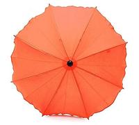 BEST FOR KIDS- Parasol universel pour poussettes Protection maximale contre les UV, norme 801 - Parapluie et parapluie pour poussettes, flexible et pliable, nombreuses couleurs au choix (orange)