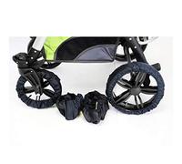 BEST FOR KIDS Protection des pneus pour poussettes 2 modèles au choix (modèle 1 - roues avant pivotantes)