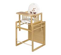 Best For Kids Victoria Chaise Haute Bébé 3 en 1 | Chaise Haute Évolutive Convertible en Table et Chaise | Chaise Bébé de Table Confortable | Portable et Facile à Assembler Chaise Haute Enfant en bois