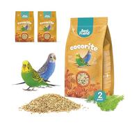 Best Friend Aliment Complet pour cocorite avec graines de chicorée, laitue et fenouil, Lot de 2 Paquets. Alimentation pour Oiseaux avec ingrédients naturels, qualité 100% fabriquée en Italie
