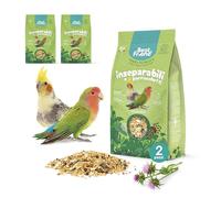 Best Friend Aliment Complet pour inséparables et perruches, Lot de 2 Paquets. Alimentation pour Oiseaux avec Chardon-Marie. Ingrédients naturels, qualité 100% fabriquée en Italie