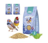 Best Friend Aliment Complet pour Oiseaux Exotiques avec graines de chicorée, laitue et fenouil, Lot de 2 Paquets. Alimentation pour Oiseaux avec ingrédients naturels, qualité 100% fabriquée en Italie