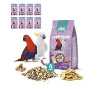 Best Friend Aliment Complet pour perroquets avec cacahuètes décortiquées, Noix de Coco et Bananes déshydratées. Alimentation pour Oiseaux avec ingrédients naturels, qualité 100% fabriquée en Italie