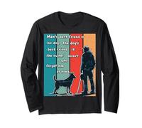 Best Friend Dog, Cat Or Pet Vintage Tee for Men Women Kids Manche Longue