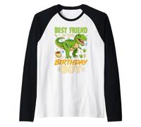 Best Friend of The Birthday Boy T Rex Dinosaure Party Manche Raglan