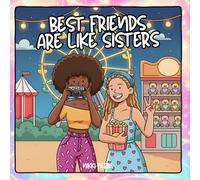 Best Friends Are Like Sisters: A Black Girl Best Friends Coloring Book Celebrating Sisterhood With Full Scenes