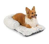 Best Friends by Sheri Coussin avec Rebord pour Chien - Cage/Caisse - Lavable/Housse Amovible - Gris givré - M/76 x 48 cm