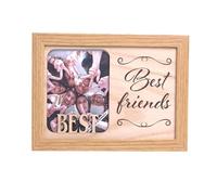 BEST FRIENDS - Cadre avec description. A accrocher au mur ou à poser sur une étagère. Portrait, Photographie, Photo, Image, Cadeau, Décoration.