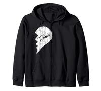 Best Friends Lot de 2 Paires de cœurs brisés Sweat à Capuche