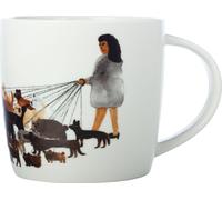 BEST FURRY FRIENDS Gobelet 400 ml, Dog Walker, porcelaine, en boîte cadeau