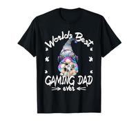 Best Gaming Dad GNOME with Headset for Funny Gamer Grandpa T-Shirt