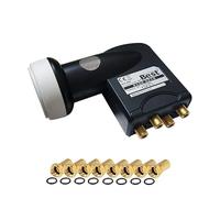 BEST GERMANY HG404 LNB Quad 0,1dB Full HD Compatible 4K Astra TNTSAT Fransat + 8 FICHES F