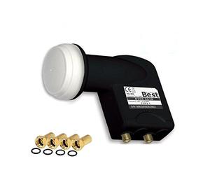 BEST GERMANY LNB Twin High Gain 70 DB + 4 FICHES F