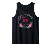 Best Gran Ever avec motif floral rose Débardeur
