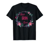 Best Gran Ever avec motif floral rose T-Shirt