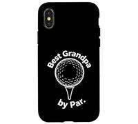 Best Grandpa by par Funny Golf Grandpa Design rétro Coque pour iPhone X/XS