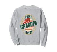 Best Grandpa Ever Vintage USA Circle Design Sweatshirt