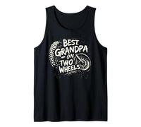 Best Grandpa on Two Wheels Old Biker Moto Rider Débardeur