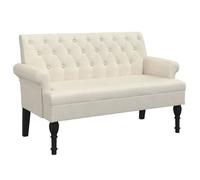 BEST-HOME Banc banquette bout de lit - avec dossier 120x62x75,5 cm lin,1parcel8968