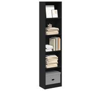 BEST-HOME Bibliothèque moderne - armoire à livres - noir 40x24x176cm - Bois d'ingénierie kvci37826