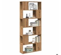 BEST-HOME Bibliothèque moderne - armoire à livres -/Séparateur de pièce chêne artisanal 80x24x186cm kvci47235