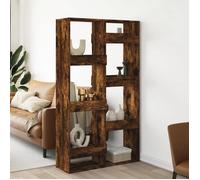 BEST-HOME Bibliothèque pour livre/DVD - armoire à livres - Cloison de séparation chêne fumé100x33x175cm - Bois d'ingénierie