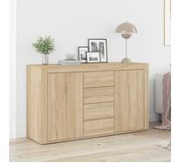 BEST-HOME Buffet - Armoire avec Porte Placard avec Rangement Chêne sonoma 120 x 36 x 69 cm Bois d'ingénierie nvq8616
