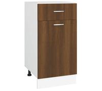 BEST-HOME Buffet de cuisine - Cabinet de Rangement Armoire à tiroirs ""Lyon"" Chêne brun 40x46x81,5 cm - aspect bois d'ingénierie,